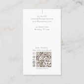 Minimal Modern hand Made Artistic Pottery Photo  Visitekaartje (Achterkant)