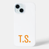 Minimal Modern Initiaal Monogram Initialen Sinaasa Case-Mate iPhone Case (Achterkant)