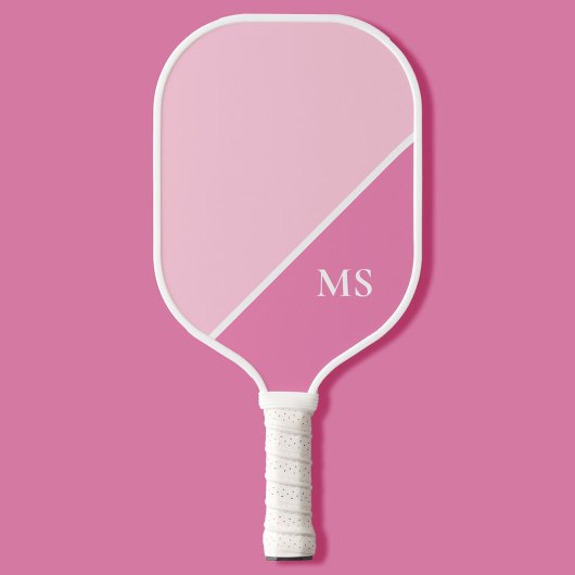 Minimal Modern Initialen Monogram Pickleball Paddle