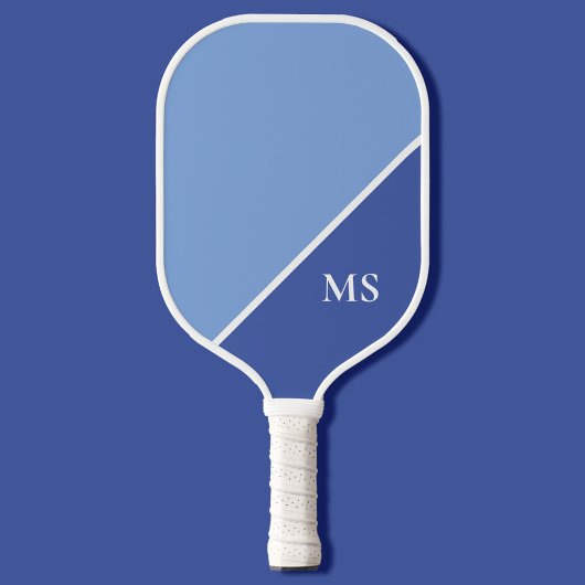 Minimal Modern Initialen Monogram Pickleball Paddle