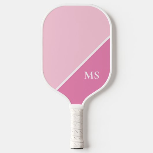 Minimal Modern Initialen Monogram Pickleball Paddle (Voorkant)