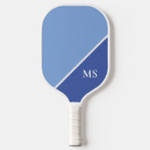 Minimal Modern Initialen Monogram Pickleball Paddle (Voorkant)