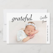 Minimal Modern Landschap Baby Foto Geboorte Aankondiging (Voorkant)