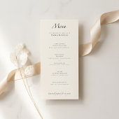 Minimal Modern Luxury | Elegant Black & White Menu