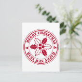 Minimal Modern Merry Christmas Briefkaart (Staand voorkant)