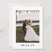 Minimal Modern Multi Photo Elopement Wedding Aankondiging (Voorkant)
