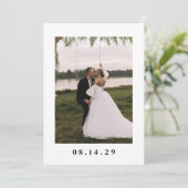 Minimal Modern Multi Photo Elopement Wedding Aankondiging (Staand voorkant)