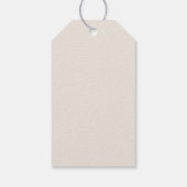 Minimal Modern Neutral Safari Animal Baby shower Cadeaulabel (Achterkant)