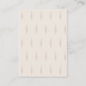 Minimal Modern Neutral Safari Animal Baby shower Informatiekaartje (Achterkant)