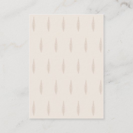 Minimal Modern Neutral Safari Animal Baby shower Informatiekaartje (Achterkant)