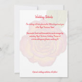 Minimal Modern Peace Roos Save the Date Wedding Kaart (Achterkant)