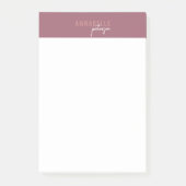 Minimal Modern Professional Dusty Roos Eenvoudig Post-it® Notes (Voorkant)