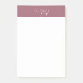 Minimal Modern Professional Dusty Roos Eenvoudig Post-it® Notes