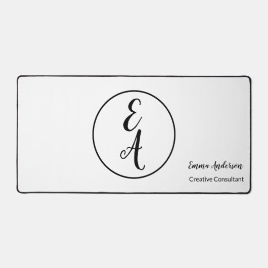 Minimal Modern Professional Monogram Bureaumat (Voorkant)