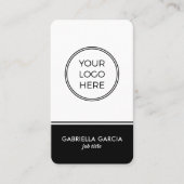 Minimal Modern Professional QR Code Logo Visitekaartje (Voorkant)