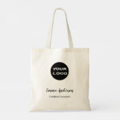 Minimal Modern Professional | Your Logo Tote Bag (Achterkant)