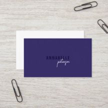 Minimal Modern Professioneel Blauw Wit Eenvoudig