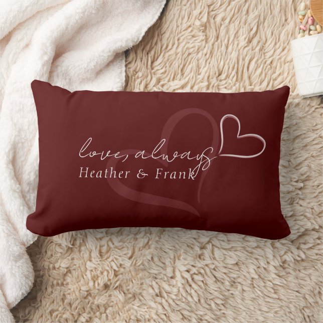 Minimal Modern Romantic Chic Love Always Valentine Kussen (Deken)