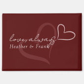 Minimal Modern Romantic Chic Valentines Day Magneet (Voorkant)