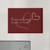 Minimal Modern Romantic Chic Valentines Day Magneet