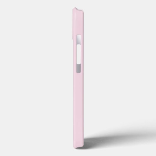 Minimal Modern Roze Initiaal Monogram Case-Mate iPhone Case (Achterkant / Links)