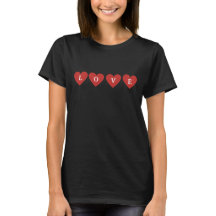 Minimal Modern Schattige Red Hearts Liefde