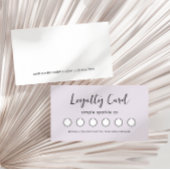 Minimal Modern Script Customer Loyalty Kaart