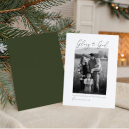 Minimal Modern Script Foto Christelijk Feestdagenkaart