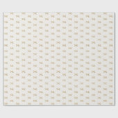 Minimal Modern Simple Bow Pattern Christmas  Cadeaupapier (Vlak)