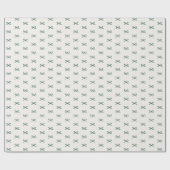 Minimal Modern Simple Bow Pattern Christmas  Cadeaupapier (Vlak)