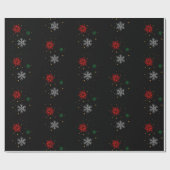 Minimal Modern Simple Star Pattern Christmas Cadeaupapier (Vlak)