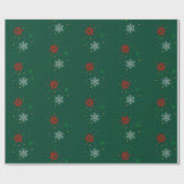 Minimal Modern Simple Star Pattern Christmas Cadeaupapier (Vlak)