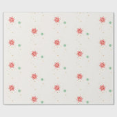 Minimal Modern Simple Star Pattern Christmas Cadeaupapier (Vlak)