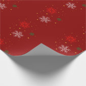 Minimal Modern Simple Star Pattern Christmas Cadeaupapier (Hoek)