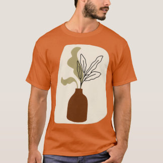 Minimal Modern Terraccota Pottery Abstract Shape D T-shirt
