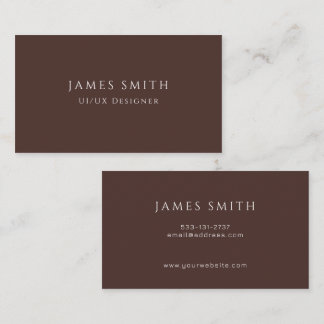 Minimal Modern UI UX Designer Business Card Visitekaartje