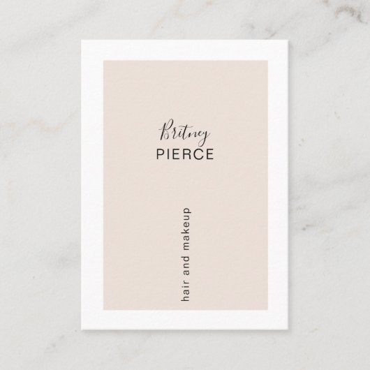 Minimal Modern Visitenkarte Visitekaartje (Voorkant)