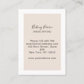 Minimal Modern Visitenkarte Visitekaartje (Achterkant)