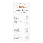 Minimal Modern Waterverf Cake Bakkerij prijslijst Reclamekaart (Voorkant)