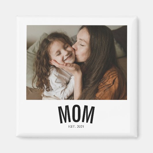 Minimal Mom Established Photo Magneet (Voorkant)