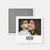Minimal Mom Established Vintage Instant Photo Magneet (Voorkant / Achterkant)
