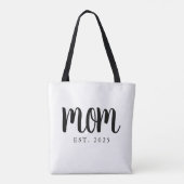 Minimal Mom Gevestigde Gift Nieuwe moeder Tote Bag (Achterkant)