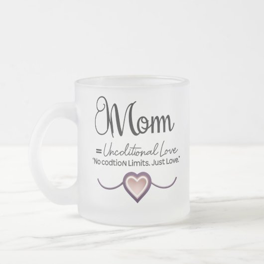 Minimal Mom Love Mok - Onvoorwaardelijke liefde On (Links)