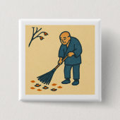 Minimal Moments of Daily Life Vierkante Button 5,1 Cm (Voorkant)