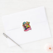 Minimal Monkey – Daily Growth Sticker (Envelop)