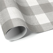 Minimal Monochrome Plaid Holiday Cadeaupapier (Rol Hoek)