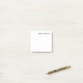 Minimal Monogram Black and White Custom Name Year Post-it® Notes (Op bureau)