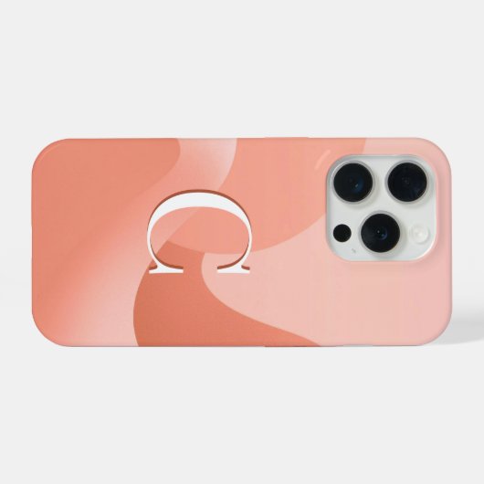 Minimal Monogram C Phone Case iPhone Hoesje (Achterkant horizontaal)