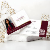 Minimal Monogram Financial Professional Photo Lux Visitekaartje