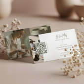 Minimal Monogram Hand Made Pottery Photo Collage Visitekaartje